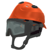 Casco EOM naranja brillante con gafas banda elástica, SICOR 3