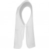 Delantal reversible unisex con bolsillos y cintas ajustables color blanco, ref. 9091, ROLY 2