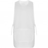 Delantal reversible unisex con bolsillos y cintas ajustables color blanco, ref. 9091, ROLY 1