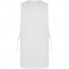 Delantal reversible unisex con bolsillos y cintas ajustables color blanco, ref. 9091, ROLY 3