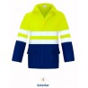 Parka de alta visibilidad Amarillo Flúor y Azul Marino, ref. 3007, VESIN 1