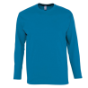 Camiseta manga larga color azul aqua, ref. 11420, SOLS 1