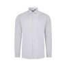 Camisa Oxford Stretch Gris Manga Larga para Hombre | Velilla 405004S 3