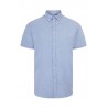 Camisa Oxford Stretch Celeste Manga Corta para Hombre | Velilla 405024S 4