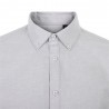 Camisa Oxford Stretch Gris Manga Corta para Hombre | Velilla 405024S 2