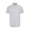 Camisa Oxford Stretch Gris Manga Corta para Hombre | Velilla 405024S 3