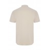 Camisa Oxford Stretch Beige Manga Corta para Hombre | Velilla 405024S 4