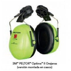 3M™ PELTOR Optime II Orejeras (versión montada en casco)