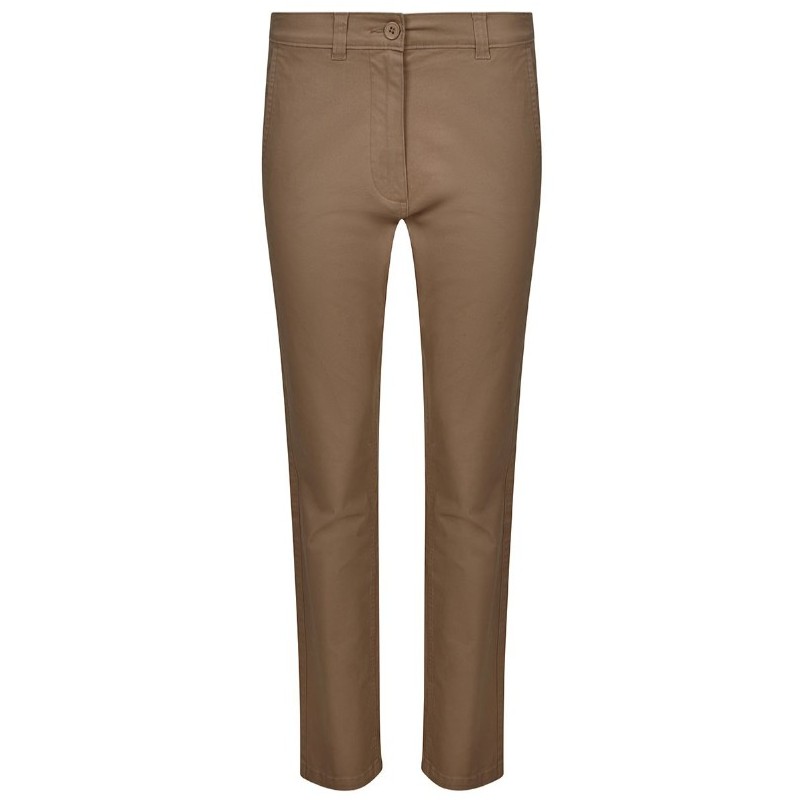 Pantalón chino Stretch Mujer Beige 403012S