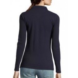 Polo Manga Larga Azul Marino MUJER 02083 2