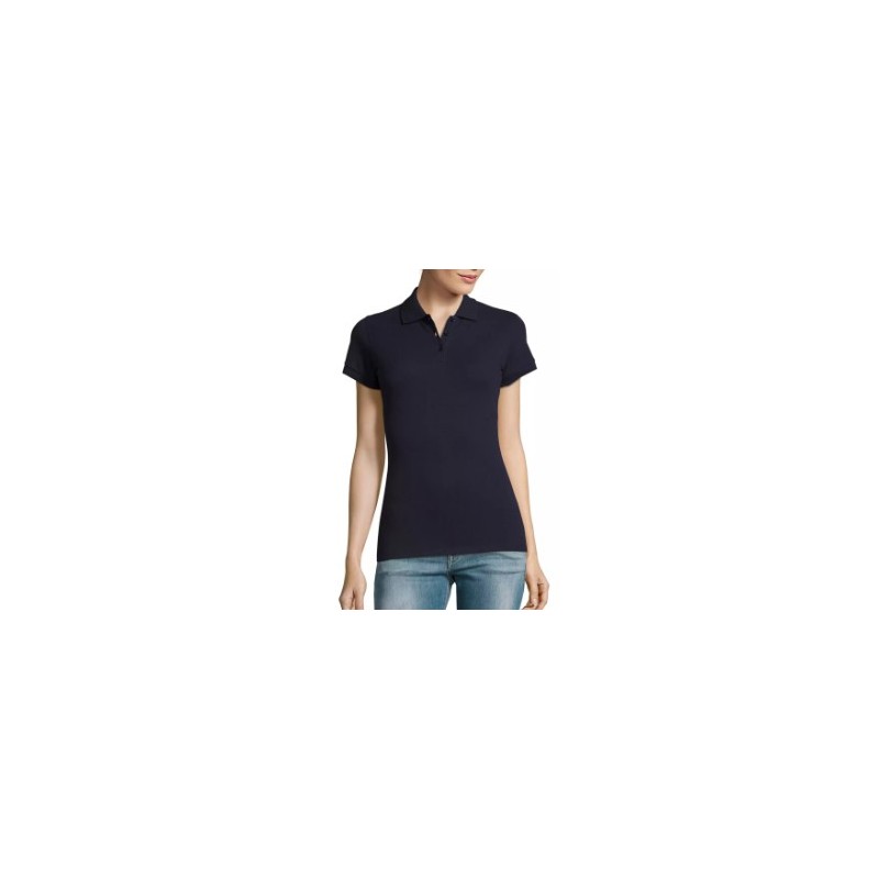 Polo Manga Corta Azul Marino MUJER 11347