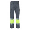 Pantalón multibolsillos Amarillo Flúor Gris, ref. 157, VELILLA 1