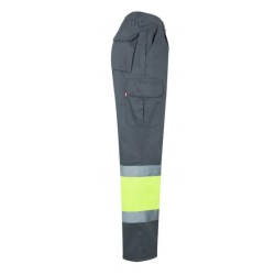 Pantalón alta visibilidad Amarillo Flúor Gris ref. 157, VELILLA 3