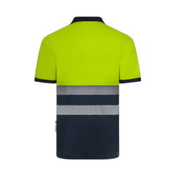 Polo alta visibilidad manga corta bicolor navy amarillo flúor, ref. 305533,... 3