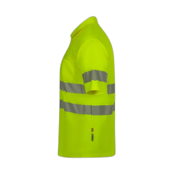Polo alta visibilidad manga corta monocolor amarillo flúor, ref. 305532, VELILLA 2
