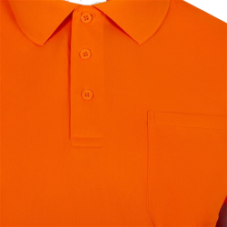 Polo alta visibilidad manga corta monocolor naranja flúor, ref. 305532, VELILLA 4