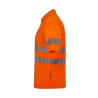Polo poliéster reciclado alta visibilidad manga corta naranja flúor, ref. 305532, VELILLA 3
