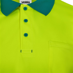 Polo alta visibilidad manga larga bicolor verde amarillo flúor, ref. 305535,... 4