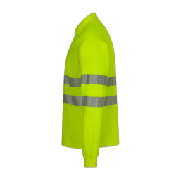 Polo alta visibilidad manga larga monocolor amarillo flúor, ref. 305534, VELILLA 3