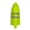 Polo poliéster reciclado alta visibilidad manga larga amarillo flúor, ref. 305534, VELILLA 3