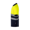 Polo algodón alta visibilidad manga corta azul amarillo flúor, ref. 305523, VELILLA 3