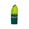Polo algodón alta visibilidad manga corta verde amarillo flúor, ref. 305523, VELILLA 3