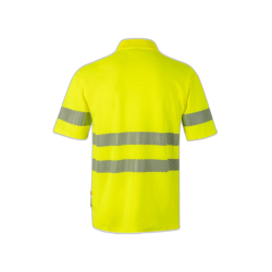 Polo alta visibilidad manga corta monocolor amarillo flúor, ref. 305522, VELILLA 2
