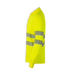 Polo alta visibilidad manga larga monocolor amarillo flúor, ref. 305524, VELILLA 3