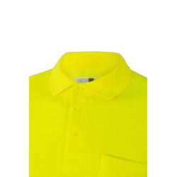Polo alta visibilidad manga larga monocolor amarillo flúor, ref. 305524, VELILLA 4