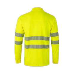 Polo alta visibilidad manga larga monocolor amarillo flúor, ref. 305524, VELILLA 2