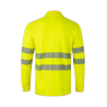Polo algodón alta visibilidad manga larga amarillo flúor, ref. 305524, VELILLA 2