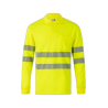 Polo algodón alta visibilidad manga larga amarillo flúor, ref. 305524, VELILLA 1