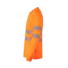 Polo algodón alta visibilidad manga larga naranja flúor, ref. 305524, VELILLA 3
