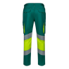 Pantalón stretch cinta segmentada Verde/Amarillo flúor, ref: 303008S, Velilla 3