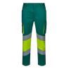 Pantalón stretch cinta segmentada Verde/Amarillo flúor, ref: 303008S, Velilla 1