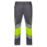 Pantalón stretch cinta segmentada gris/amarillo flúor, ref: 303008S, Velilla 1