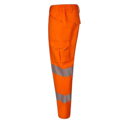 Pantalón stretch cinta segmentada NARANJA FLÚOR 3