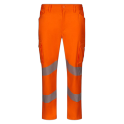 Pantalón stretch cinta segmentada NARANJA FLÚOR
