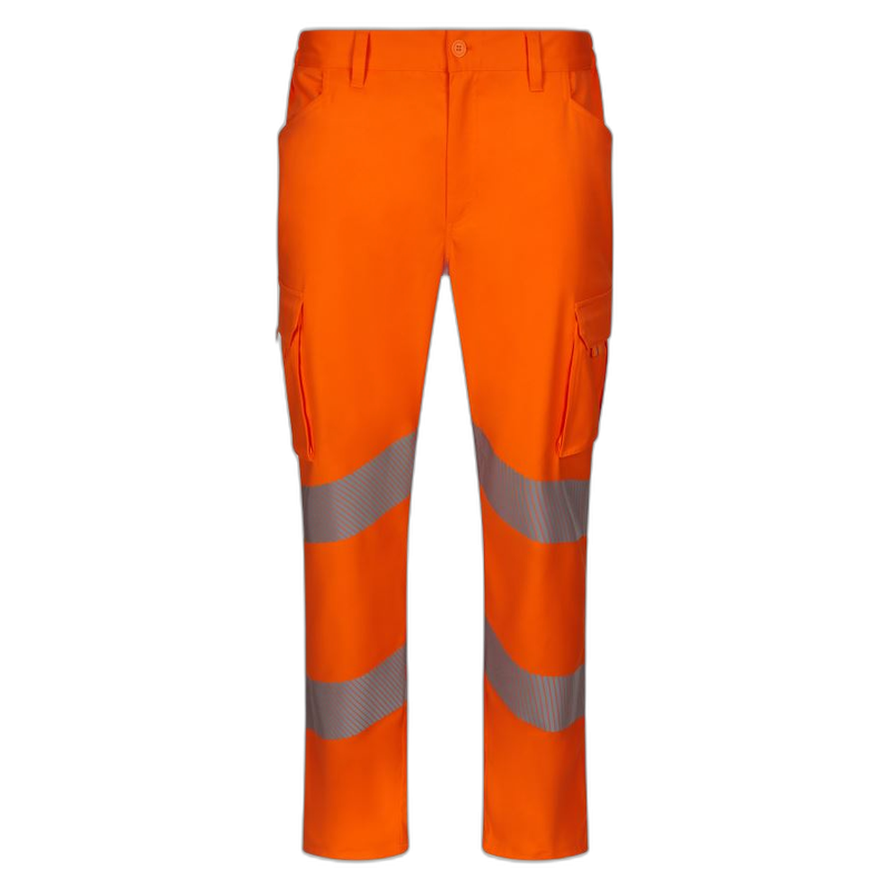 Pantalón stretch cinta segmentada NARANJA FLÚOR