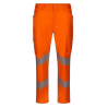 Pantalón stretch cinta segmentada NARANJA FLÚOR, ref: 303009S, Velilla 1
