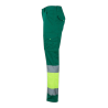 Pantalón stretch bicolor multibolsillos VERDE/AMARILLO FLÚOR 303002S, Velilla 5