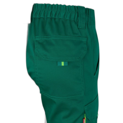 Pantalón stretch bicolor multibolsillos VERDE/AMARILLO FLÚOR 6