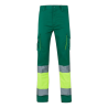Pantalón stretch bicolor multibolsillos VERDE/AMARILLO FLÚOR 303002S, Velilla 1