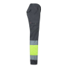 Pantalón stretch bicolor multibolsillos GRIS/AMARILLO FLÚOR 303002S, Velilla 4
