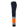 Pantalón stretch bicolor multibolsillos AZUL NAVY/NARANJA FLÚOR 303002S, Velilla 3