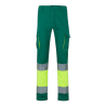 Pantalón 100% algodón multibolsillos Verde/Amarillo flúor, 303007, Velilla 1