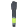 Pantalón 100% algodón multibolsillos Gris/Amarillo flúor, 303007, Velilla 3