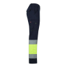 Pantalón 100% algodón multibolsillos azul navy/amarillo flúor, 303007, Velilla 3