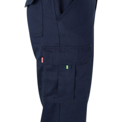 Pantalón 100% algodón bicolor multibolsillos AZUL NAVY/AMARILLO FLÚOR 5
