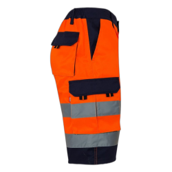 Bermudas bicolor multibolsillos AZUL MARINO/NARANJA FLÚOR 5